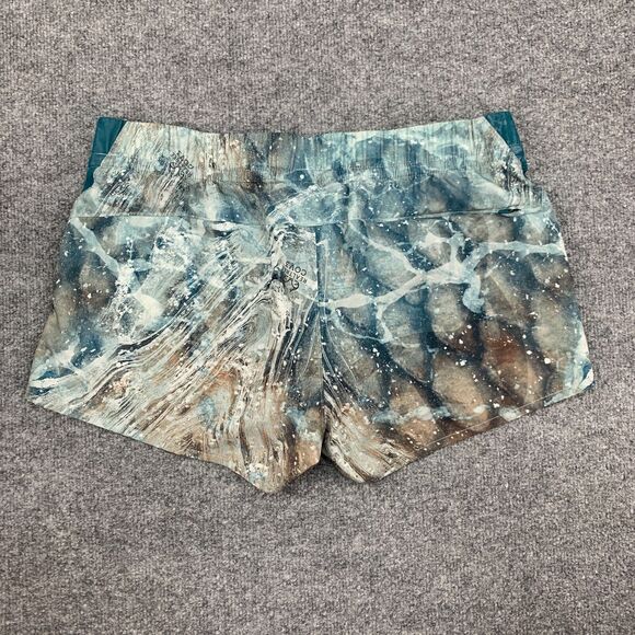 Under Armour Fusion Printed Shorts Womens L Large Blue Drawcord Lightweight - Picture 5 of 14